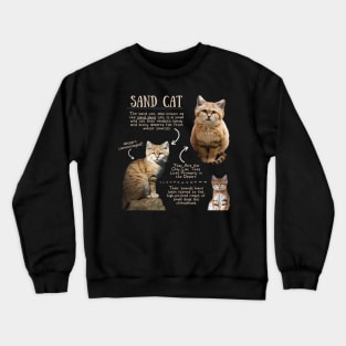 Animal Facts - Sand Cat Crewneck Sweatshirt